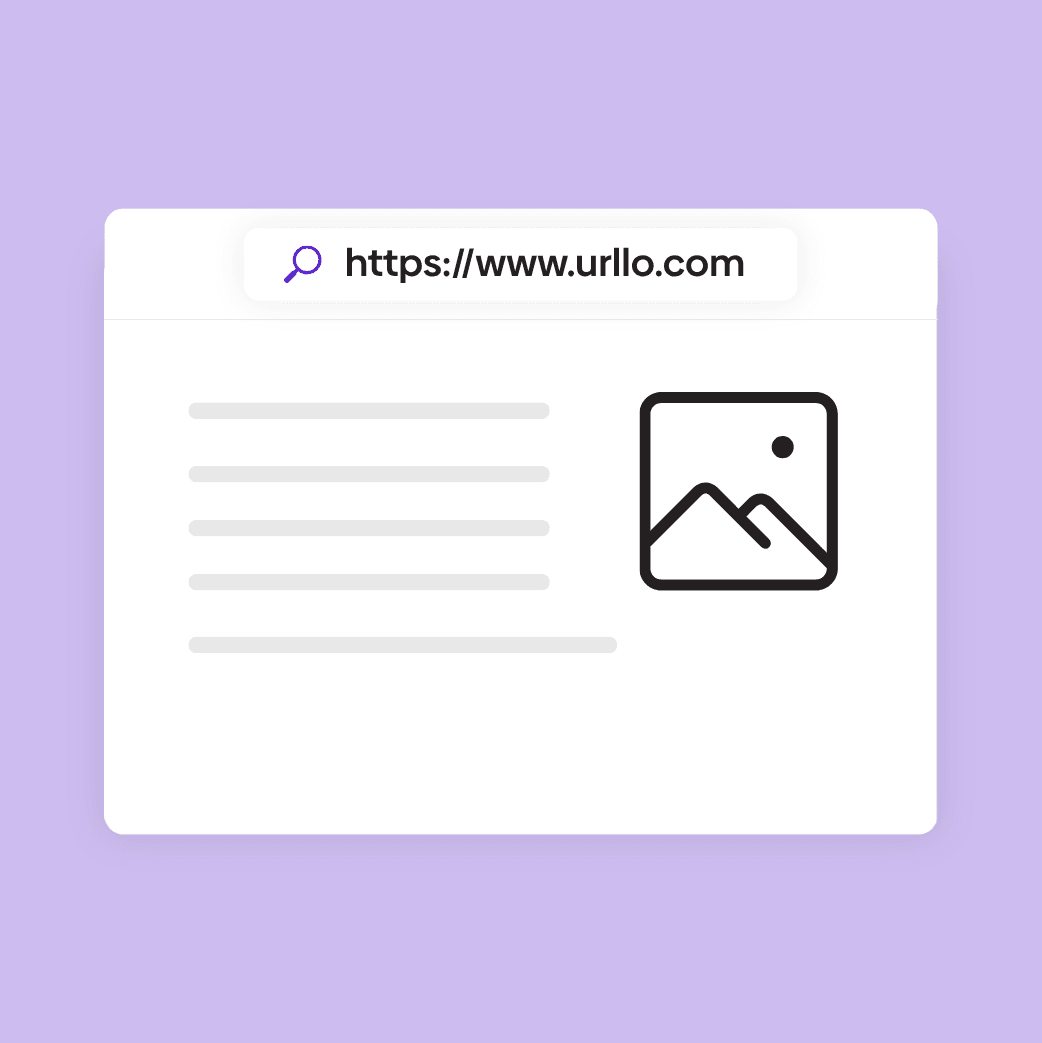 Graphic showing a webpage concept.
