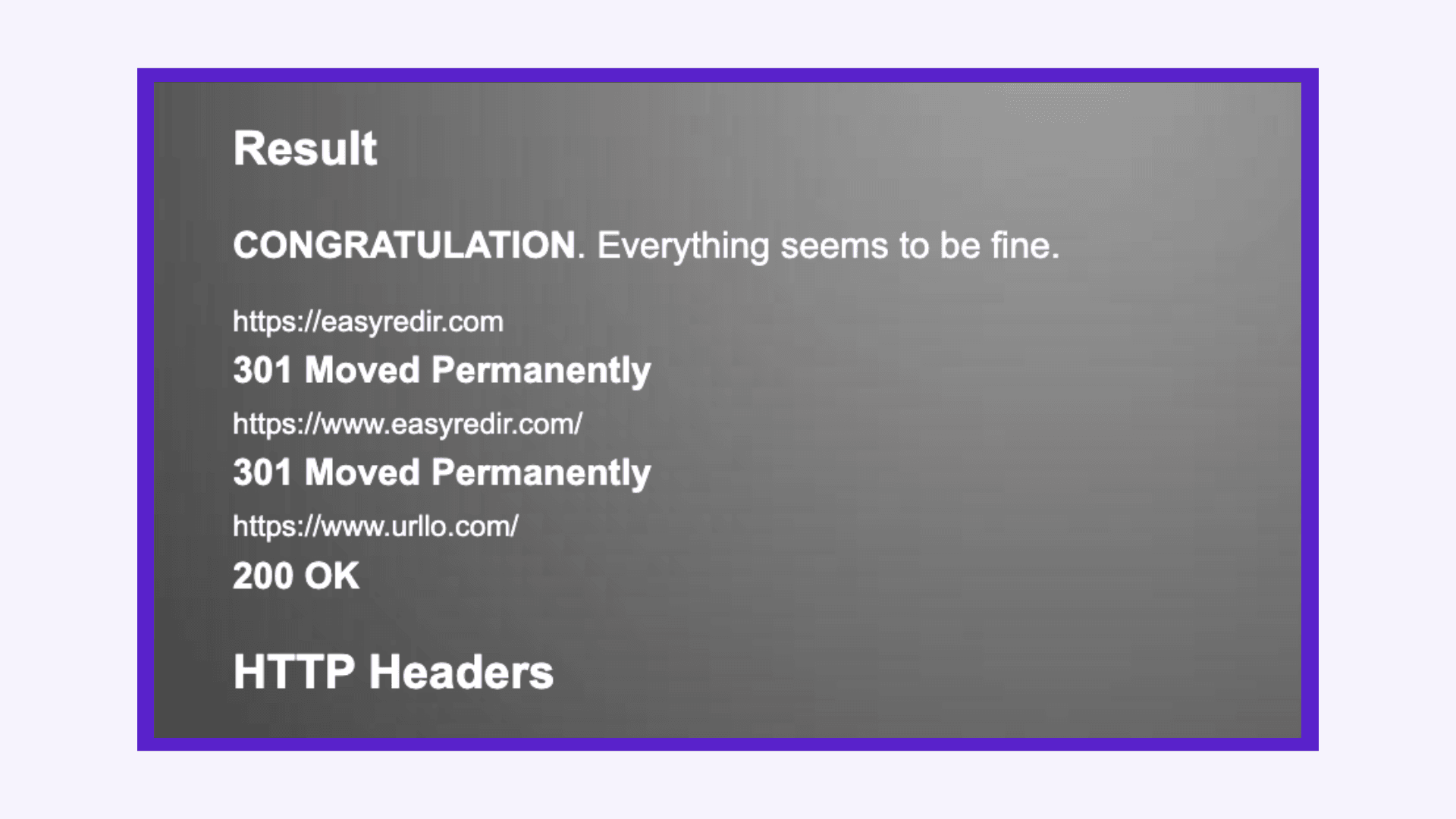 redirect-checker.org screenshot
