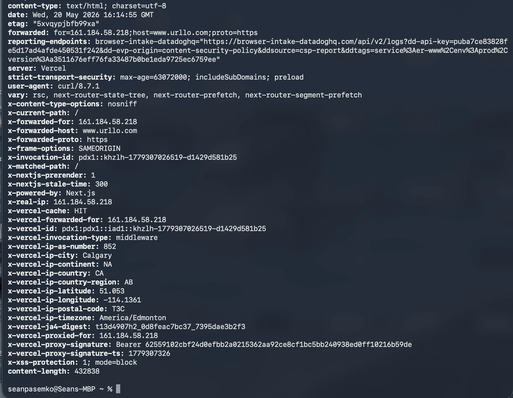 Screenshot showing a terminal screenshot.