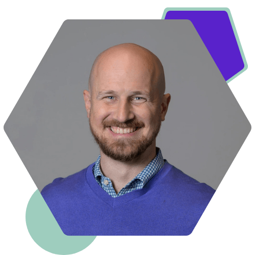 Shape showcasing a photo of "Matt Hayles".