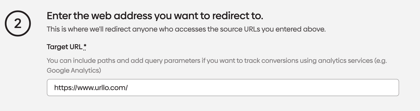 Screenshot of HTTPS version of a domain in urllo platform.